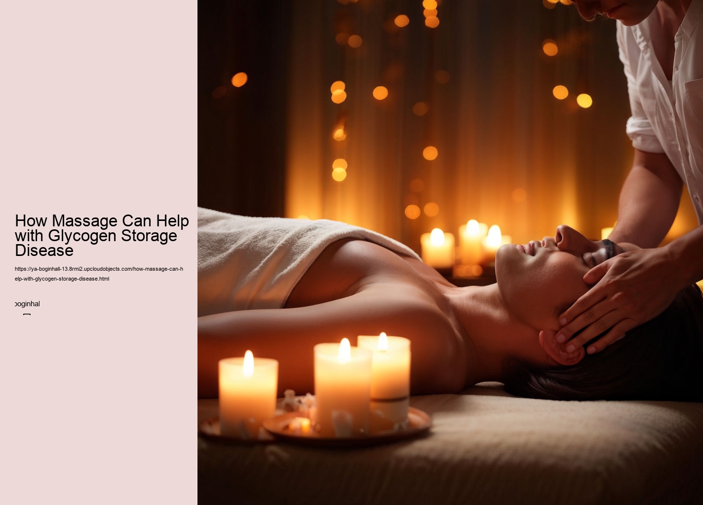 How Massage Can Help with Glycogen Storage Disease